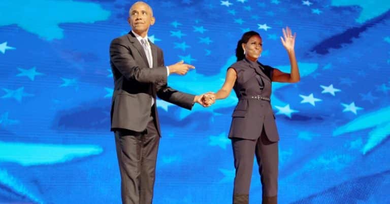 As Michelle Obama Rails Against the “Wealthy,” She Wears Expensive Pantsuit