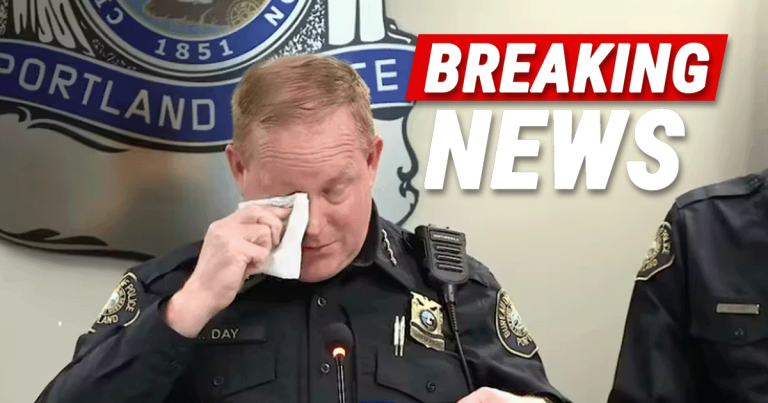 Portland Police Chief Cries While Admitting Illegals in Shooting Were in Deadly Gang