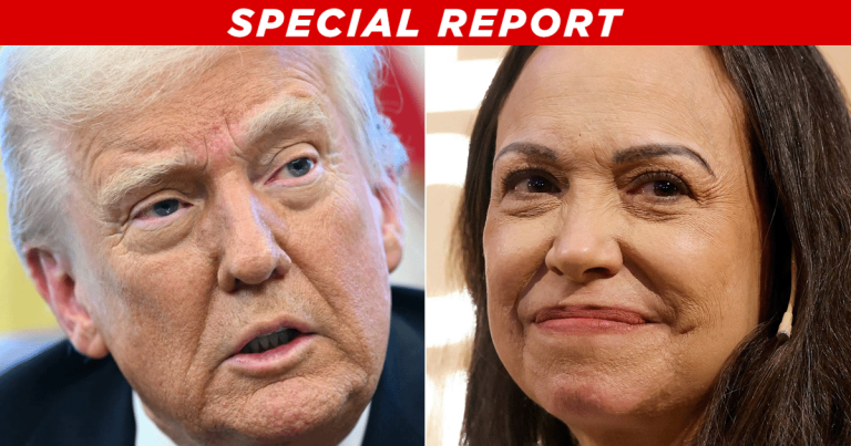 Venezuelan Opposition Leader Presents Nobel Peace Prize Medal to President Trump