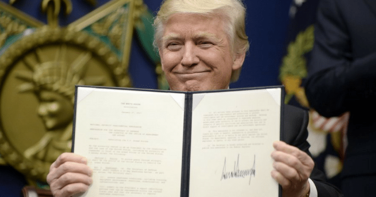 President Trump Signs Powerful Executive Order To Take Down Hillary’s Holy Grail