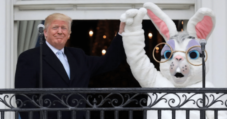 Donald Finally Introduces America To The Hero Hiding Inside The Easter Bunny Costume