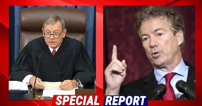 After Justice Roberts Blocks Rand Paul On Whistleblower – The Senator Responds To The Chief Justice: He Will “Fight For Recognition”