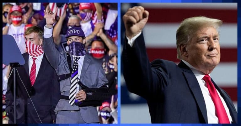 After High School Athletes Suspended For “Thin Blue Line” Flag – Trump Shows His Support By Inviting Them Up On Stage