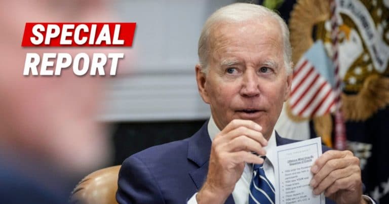 Biden Shows Off His Step-by-Step Instruction Card – And It Makes Joe Look Like He’s “Unable” to Serve as President