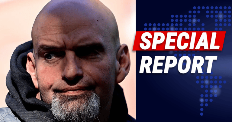 Fetterman Gets Concerning Omen at Senate Rally – In Final Hours, Video Shows Wind Gusts Blowing Down Old Glory