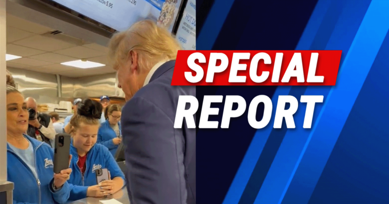 Beautiful Trump Moment Caught on Camera – Restaurant Worker Reaches Out a Hand and Prays for Donald