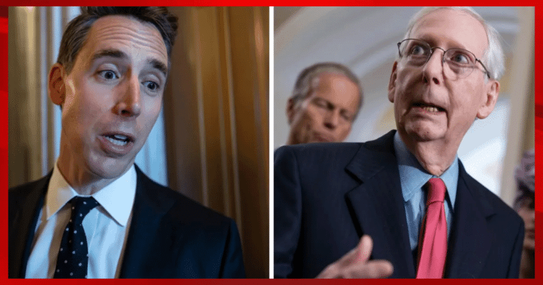 After Mitch McConnell Freezes Twice – Senator Hawley Says the GOP Needs “A Change”